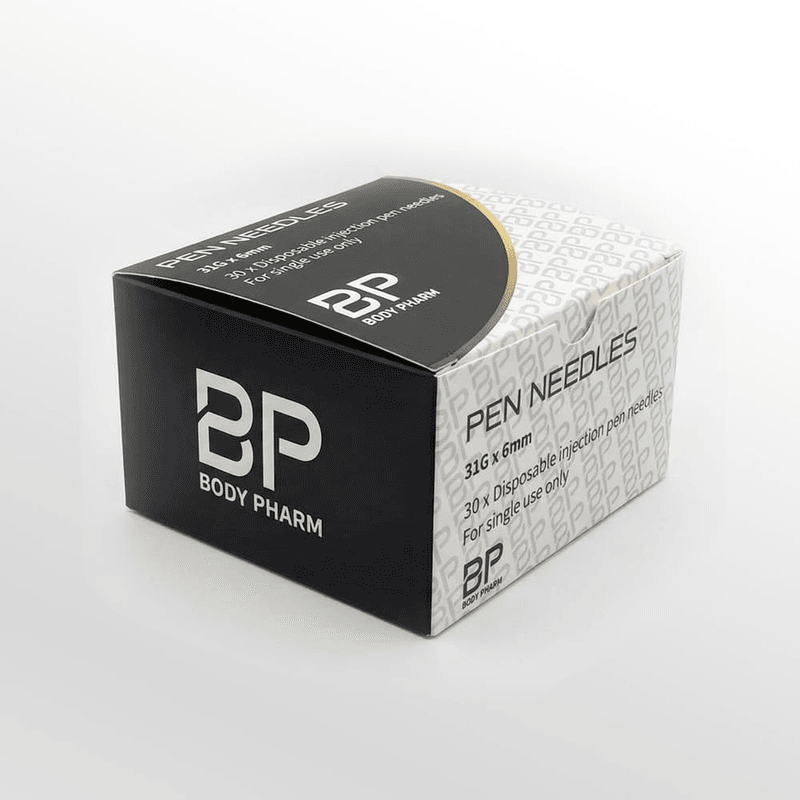 Body Pharm Pen Needles 6mm x 31G (Box of 30) packshot