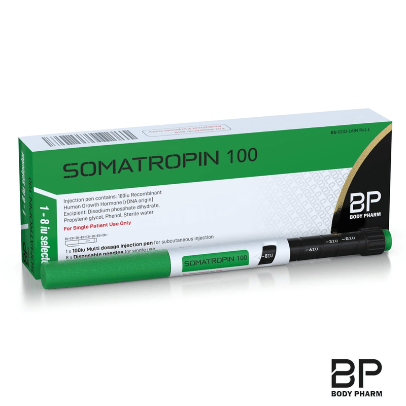 Body Pharm Somatropin 100 Pen (HGH) — Body Pharm research peptide packshot